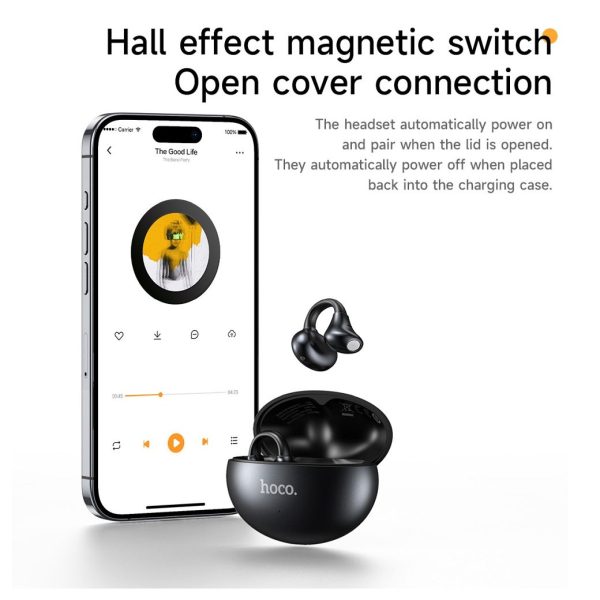 Hoco EA8 TWS Ασύρματα Ακουστικά Bluetooth 5.4 με App Support – Metal Black - Image 11