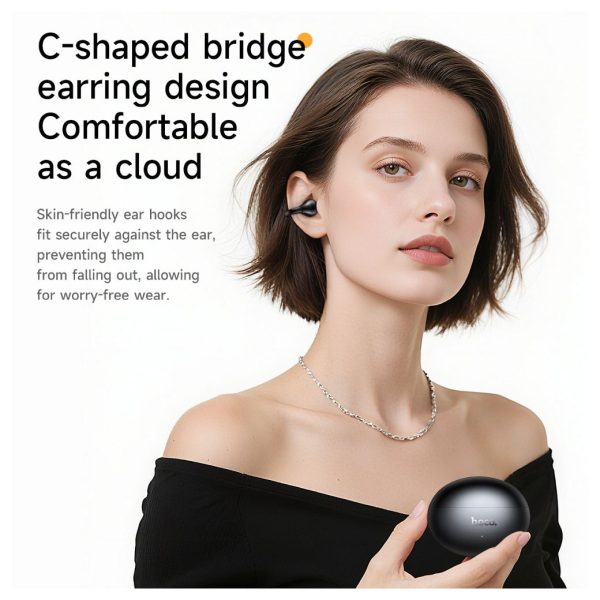Hoco EA8 TWS Ασύρματα Ακουστικά Bluetooth 5.4 με App Support – Metal Black - Image 4