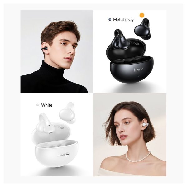 Hoco EA8 TWS Ασύρματα Ακουστικά Bluetooth 5.4 με App Support – Metal Black - Image 6