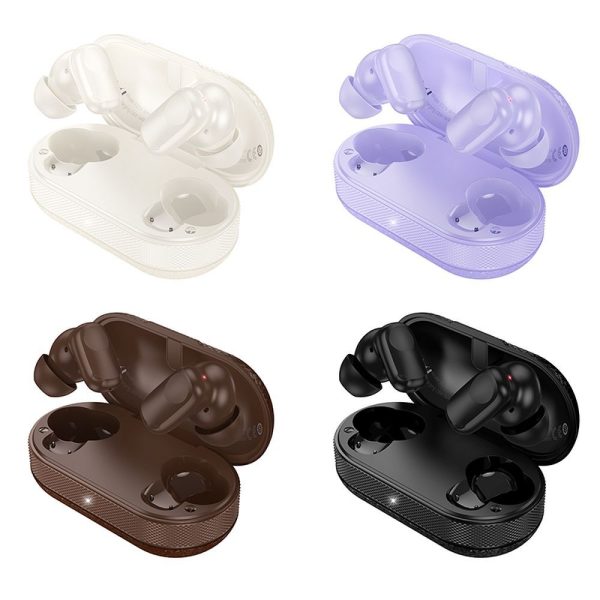 Hoco EQ19 TWS Ασύρματα Ακουστικά Bluetooth 5.4 με Θήκη Φόρτισης – Brown - Image 2