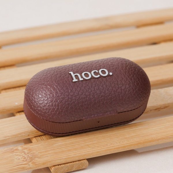 Hoco EQ19 TWS Ασύρματα Ακουστικά Bluetooth 5.4 με Θήκη Φόρτισης – Brown - Image 4