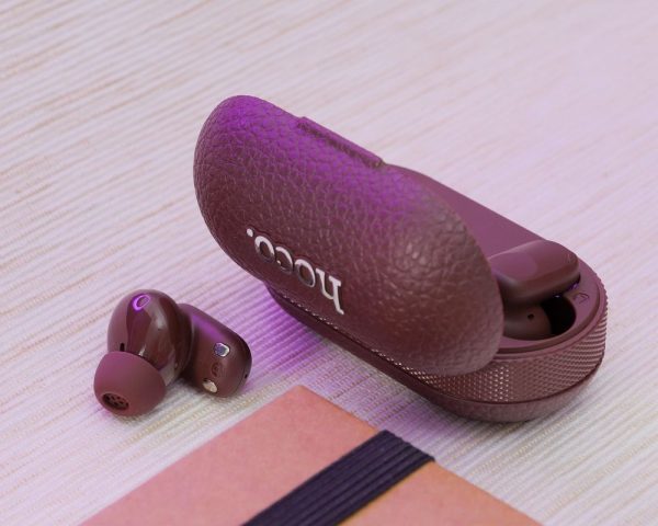 Hoco EQ19 TWS Ασύρματα Ακουστικά Bluetooth 5.4 με Θήκη Φόρτισης – Brown - Image 6
