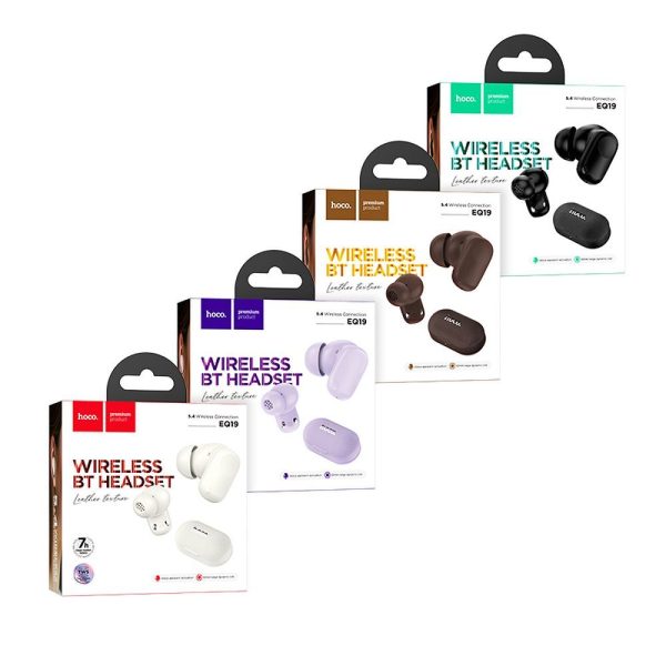 Hoco EQ19 TWS Ασύρματα Ακουστικά Bluetooth 5.4 με Θήκη Φόρτισης – Purple - Image 7