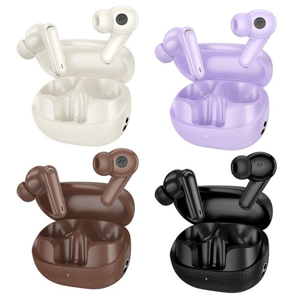 Hoco EQ23 TWS Ασύρματα Ακουστικά Bluetooth 5.4 με Θήκη Φόρτισης – Brown - Image 3