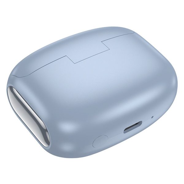Hoco EQ21 TWS Ασύρματα Ακουστικά με Οθόνη Αφής LED, ANC & ENC – Blue - Image 2