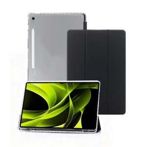 Θήκη Mobile Origin Easy Tablet Case Samsung Galaxy Tab S10 FE Black Transparent με Βάση και Υποδοχή S Pen