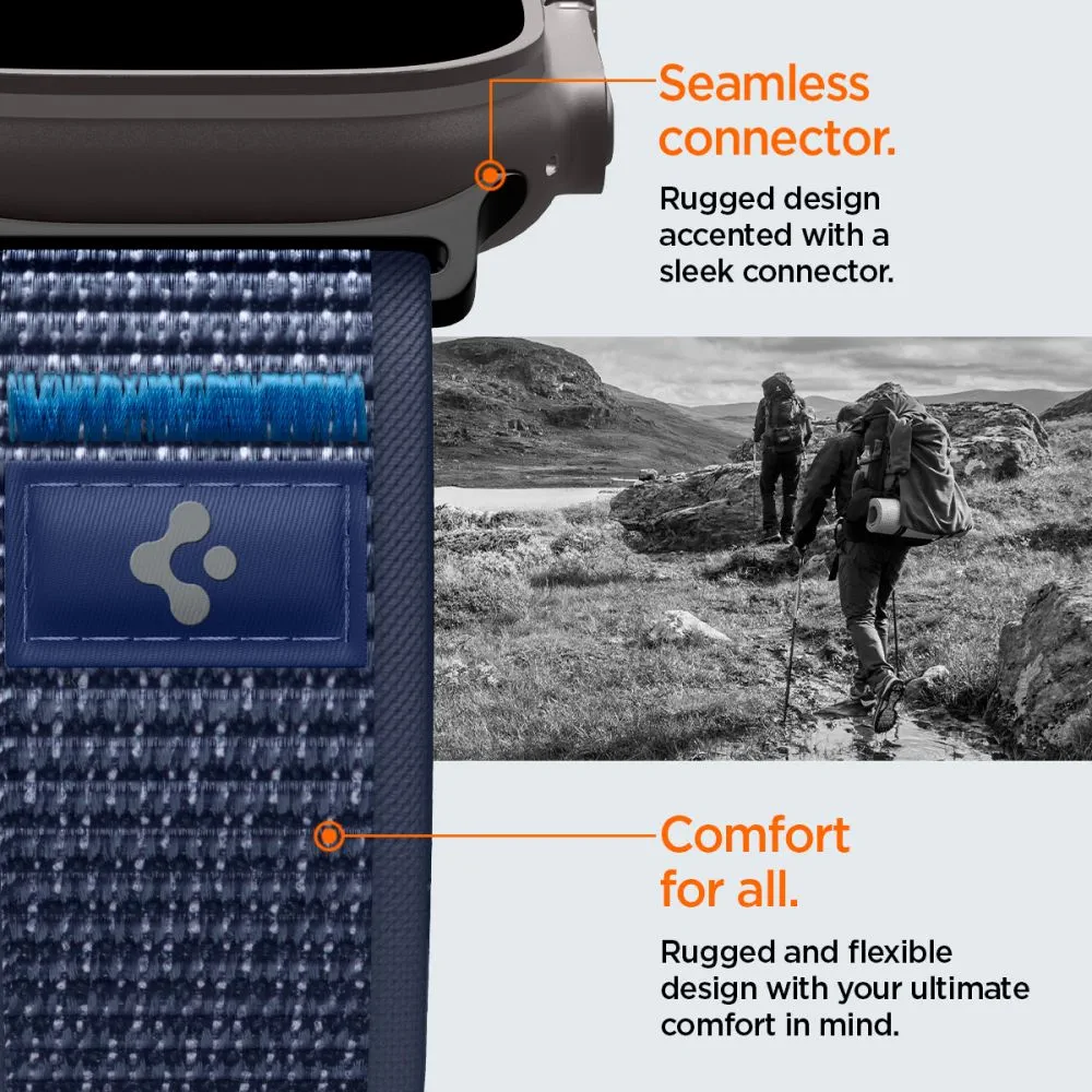 Λουράκι Spigen Athlex Air 2 Active Band για Apple Watch 49mm / 46mm / 45mm / 44mm – Navy Blue (AMP10608) - Image 3