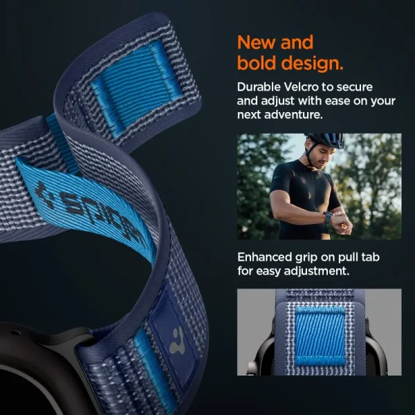 Λουράκι Spigen Athlex Air 2 Active Band για Apple Watch 49mm / 46mm / 45mm / 44mm – Navy Blue (AMP10608) - Image 4