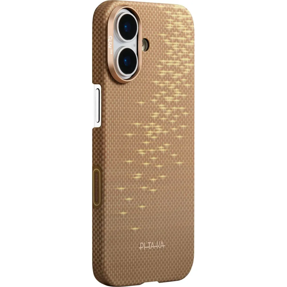 Θήκη iPhone 17 Pitaka Ultra-Slim Case Golden Glint