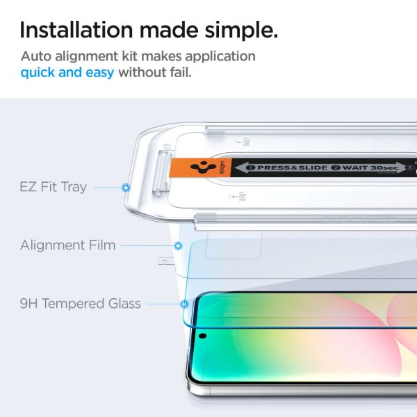 Προστατευτικό Οθόνης Spigen Glas.tR EZ Fit για Samsung Galaxy S24 FE / Galaxy A56 5G – 2 Pack (AGL08729) - Image 9