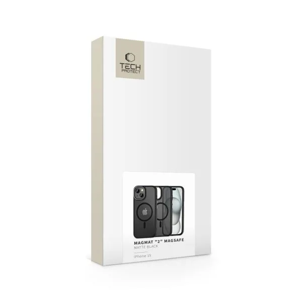 TECH-PROTECT MAGMAT 2 MAGSAFE IPHONE 15 MATTE BLACK - Image 5