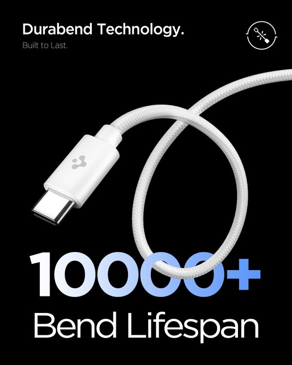 Φορτιστής Spigen EE451EU Essential 1-Port 45W & Καλώδιο Type-C 100W – White (ACH09473) - Image 5