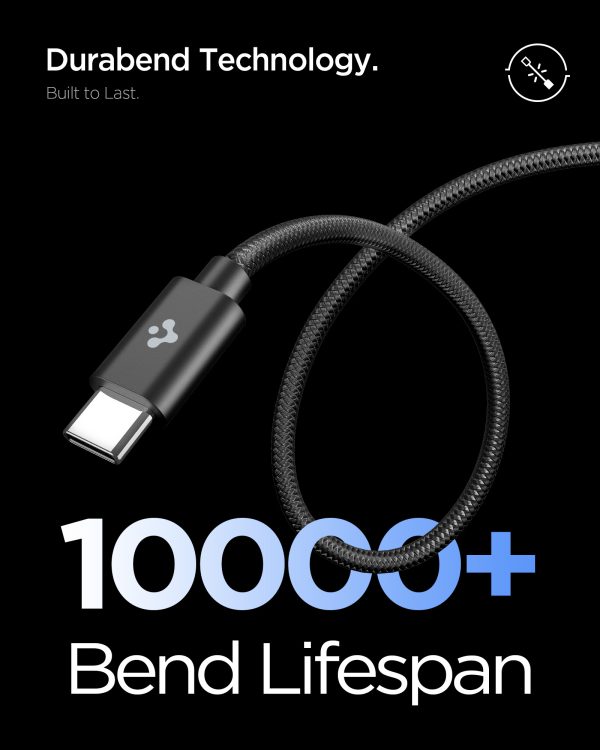 Φορτιστής Spigen EE451EU Essential 1-Port 45W & Καλώδιο Type-C 100W – Black (ACH09474) - Image 5