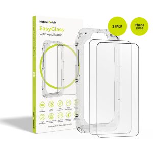 Σετ 2 τεμαχίων προστατευτικό οθόνης Mobile Origin EasyGlass με πλαίσιο τοποθέτησης για iPhone 15 και iPhone 16
