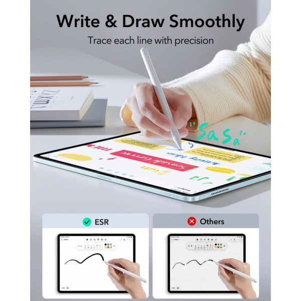 Προστατευτική Μεμβράνη ESR Paper Feel για iPad Air 13 (2024-2026) – Clear - Image 3