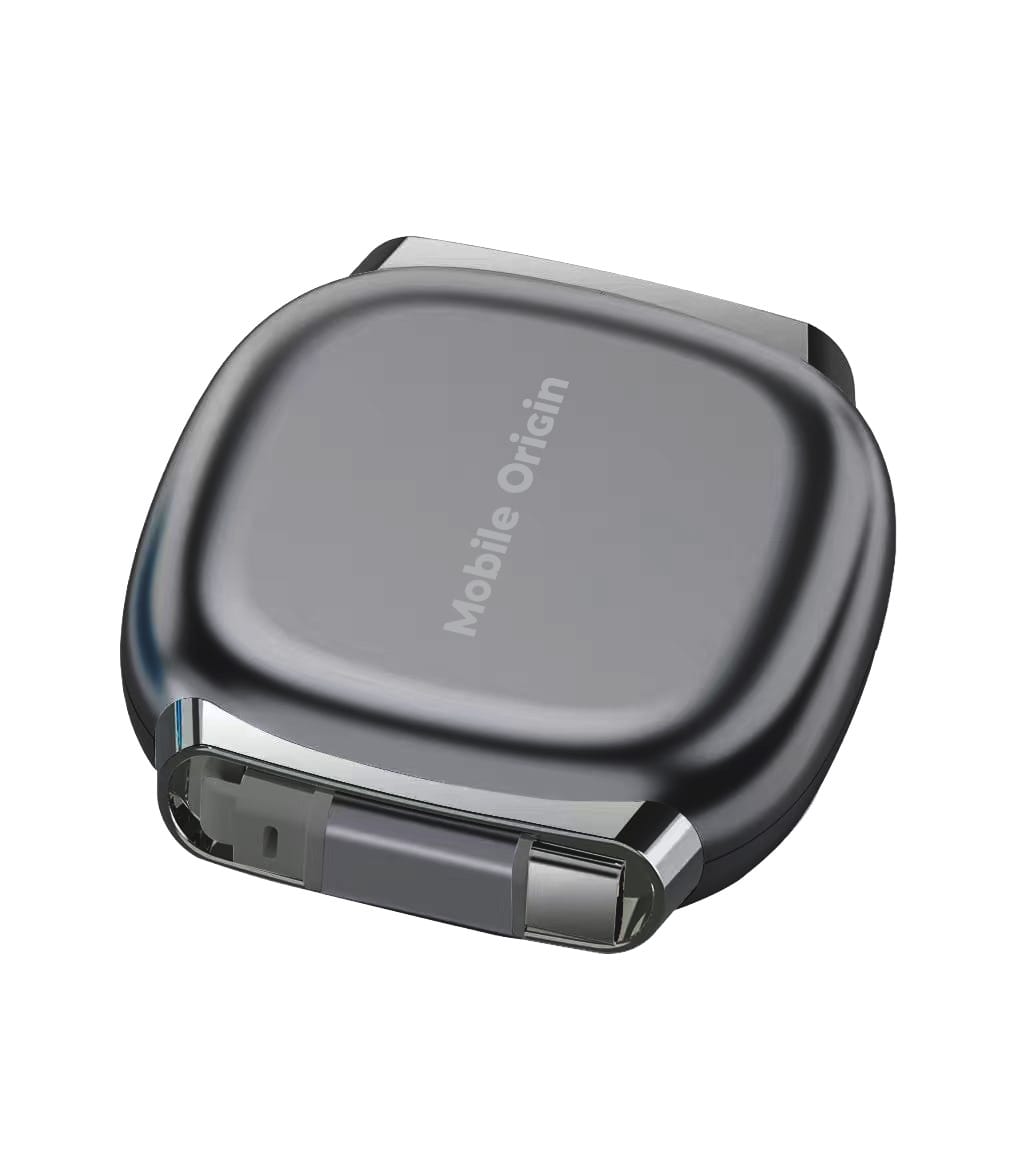 Mobile Origin 100W Retractable Cable Box USB-C to USB-C CB7 Space Grey