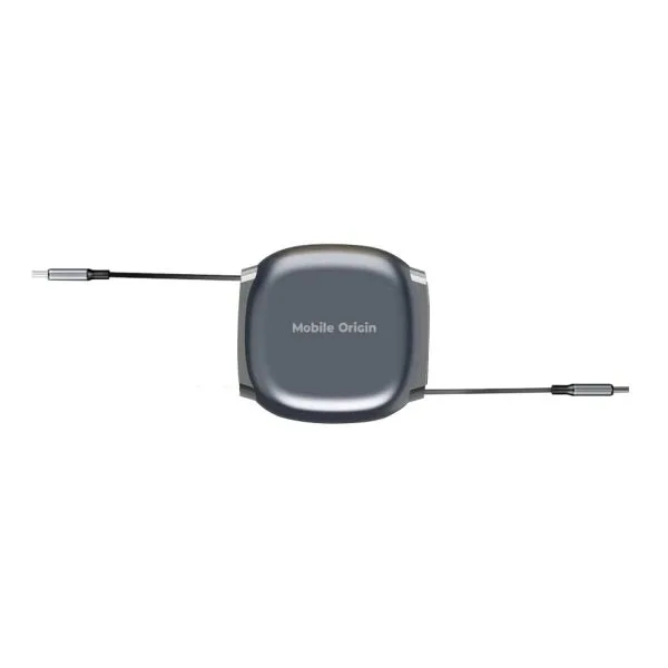 Mobile Origin 100W Retractable Cable Box USB-C to USB-C CB7 Space Grey