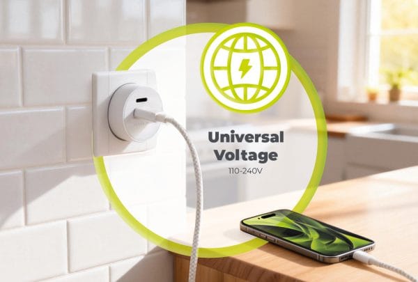 Mobile Origin 30W Charger Plug PW33 - 2x USB-C white