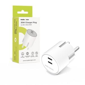 Φορτιστής USB-C Mobile Origin 30W PW33 2x USB-C White