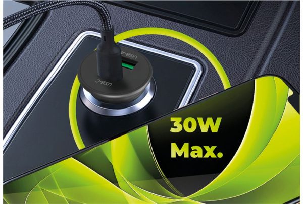 Mobile Origin 30W Super Car Charger CA19 - USB-C USB-A