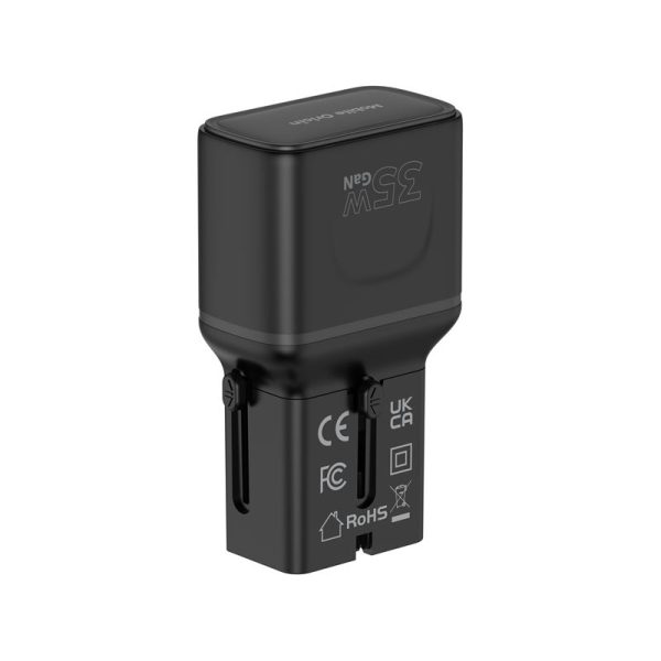 Mobile Origin 35W Travel Adapter EU/US/UK/AU PW25 black