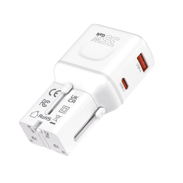 Mobile Origin 35W Travel Adapter EU/US/UK/AU PW25 white