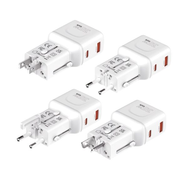 Mobile Origin 35W Travel Adapter EU/US/UK/AU PW25 white