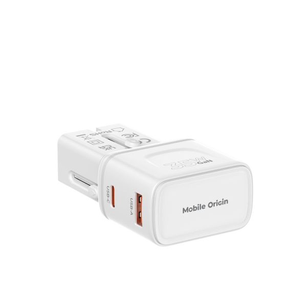 Mobile Origin 35W Travel Adapter EU/US/UK/AU PW25 white