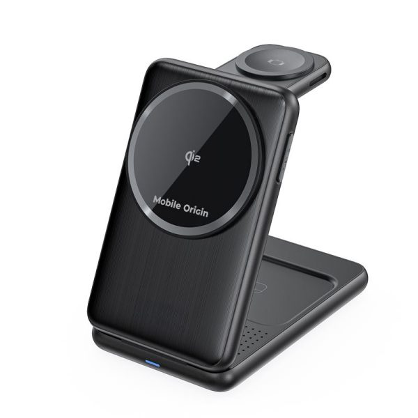 Mobile Origin 3in1 Foldable Qi2 Charger PW8 black