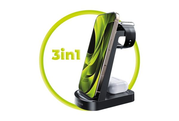 Mobile Origin 3in1 Wireless Charger PW14 iPhone Compatible