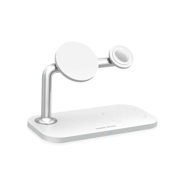 Mobile Origin 3in1 Wireless Magnetic Charger MO1 white