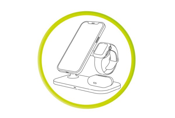 Mobile Origin 3in1 Wireless Magnetic Charger MO1 white