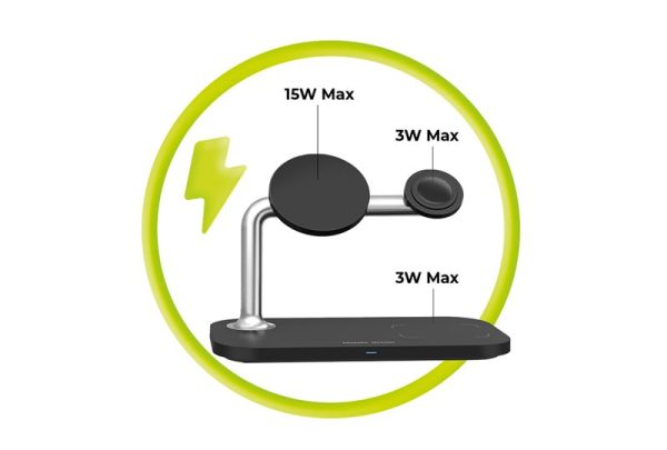 Mobile Origin 3in1 Wireless Magnetic Charger MO1 white