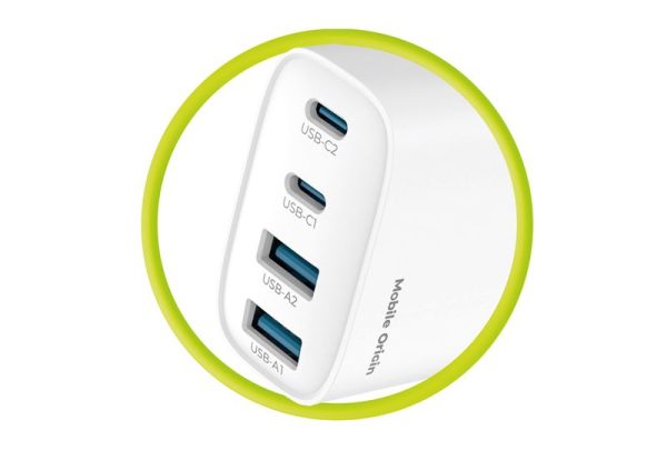 Mobile Origin 40W GaN Wall Charger PW22 - 2x USB-C + 2x USB-A
