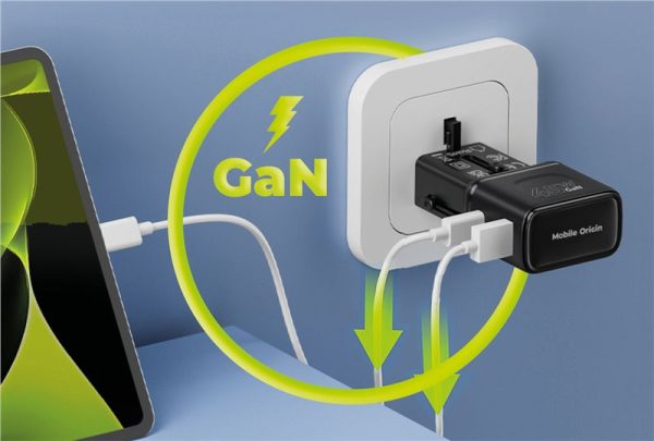 Mobile Origin 45W Travel Adapter EU/US/UK/AU PW26 black