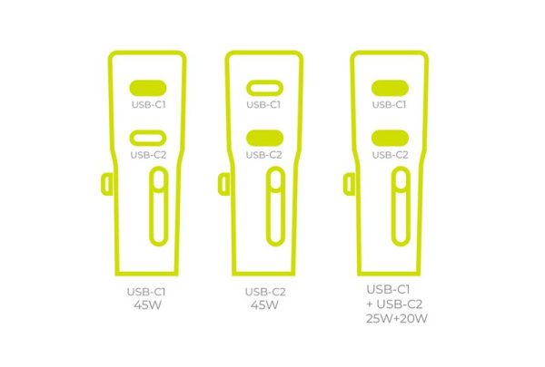 Mobile Origin 45W Travel Adapter EU/US/UK/AU PW26 white