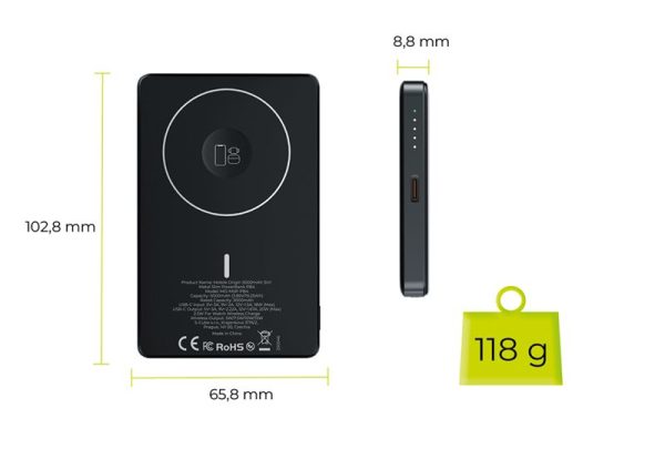 Mobile Origin 5000mAh 3in1 Metal Slim PowerBank PB4