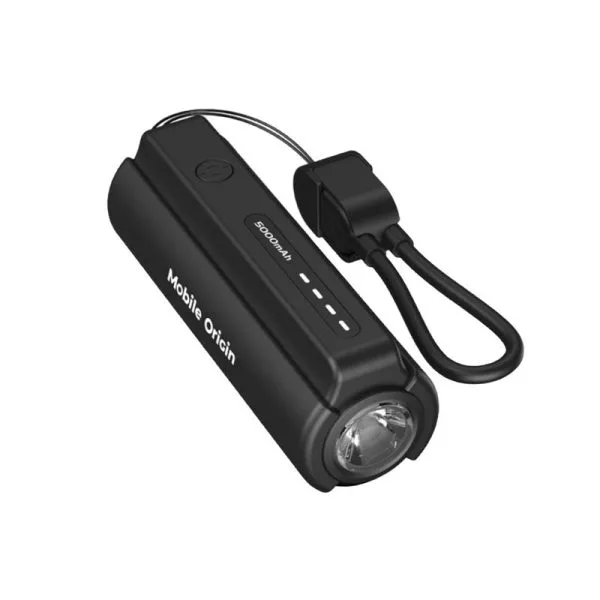 Mobile Origin 5000mAh Compact PowerBank PB7 with Flashlight and USB-C Cable