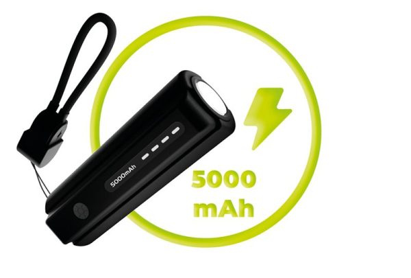 Mobile Origin 5000mAh Compact PowerBank PB7 with Flashlight and USB-C Cable