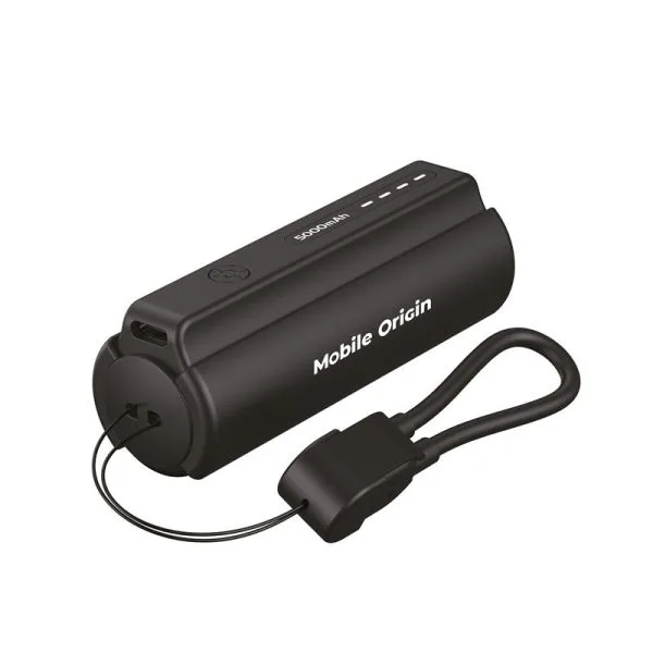 Mobile Origin 5000mAh Compact PowerBank PB7 with Flashlight and USB-C Cable
