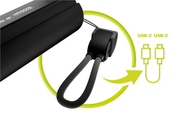 Mobile Origin 5000mAh Compact PowerBank PB7 with Flashlight and USB-C Cable