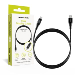 Mobile Origin 66W Display Cable USB-A to USB-C 15m CB1
