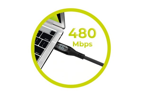 Mobile Origin 66W Display Cable USB-A to USB-C 15m CB1