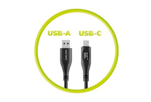 Mobile Origin 66W Display Cable USB-A to USB-C 15m CB1