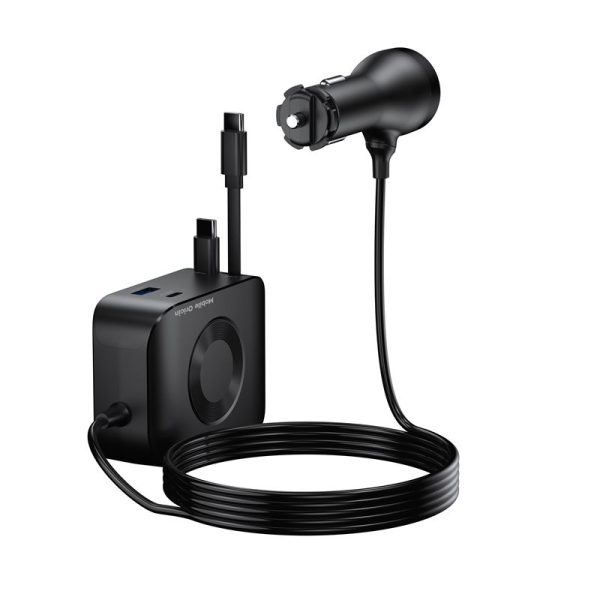 Mobile Origin 75W 5in1 Car Charger CA23 - 2x USB-C + USB-A Port 2x USB-C Cable