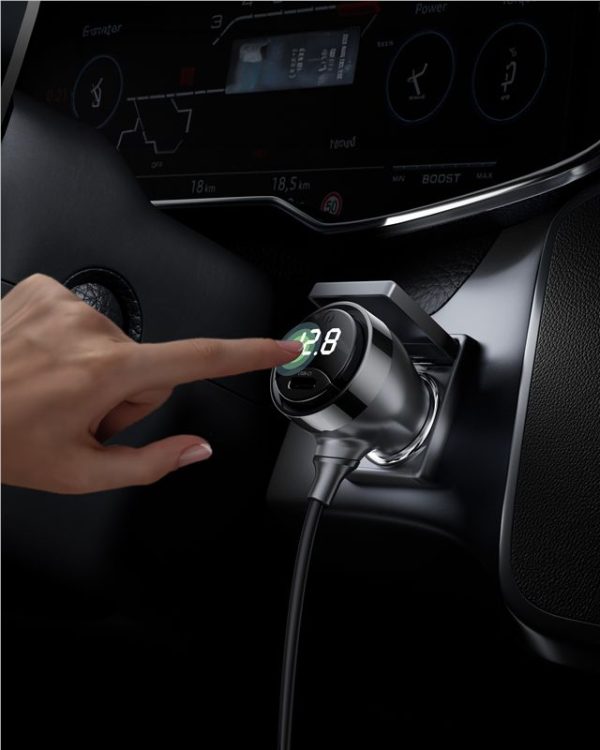 Mobile Origin 75W 5in1 Car Charger CA23 - 2x USB-C + USB-A Port 2x USB-C Cable