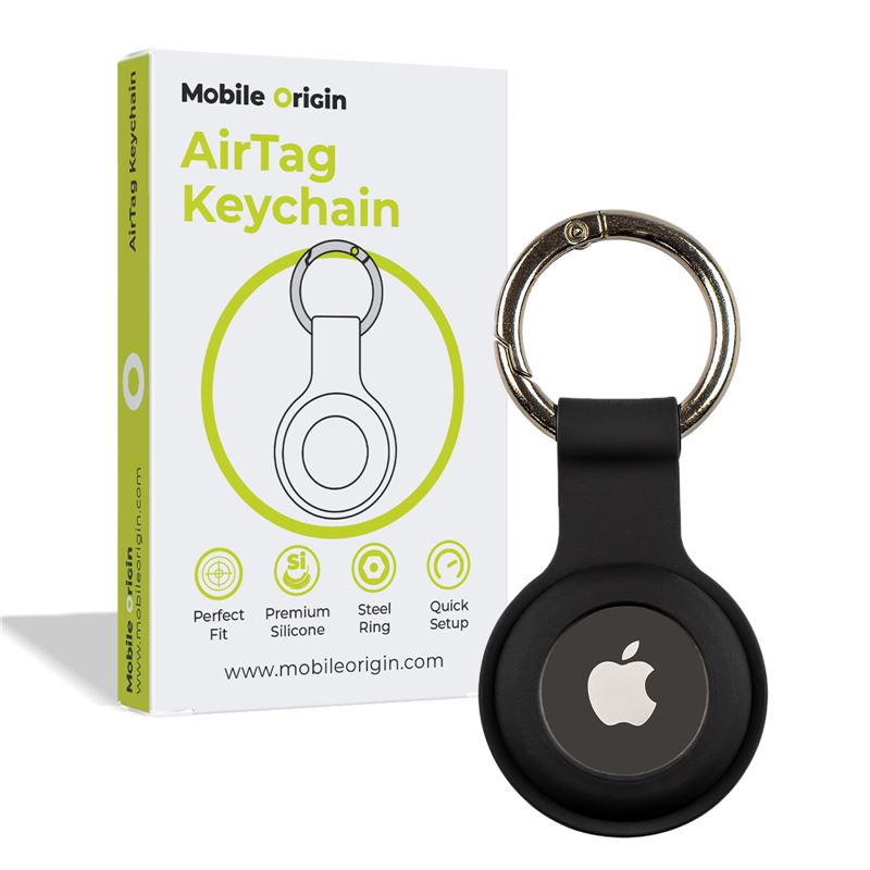 Mobile Origin AirTag KeyChain black