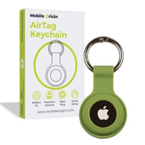 Mobile Origin AirTag KeyChain green