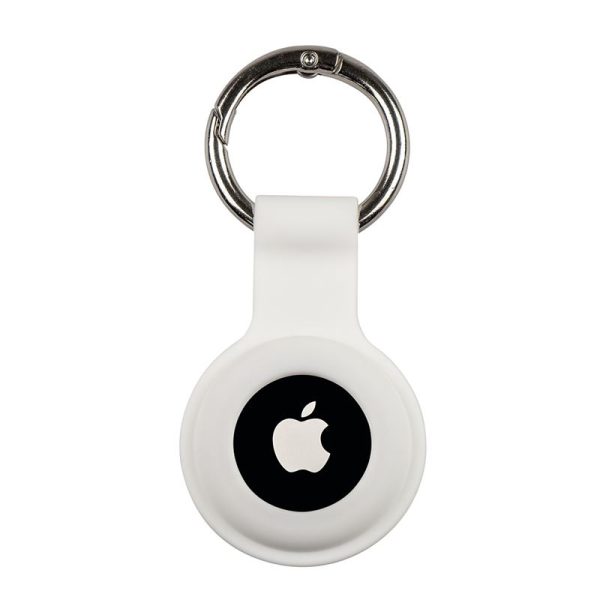 Mobile Origin AirTag KeyChain white