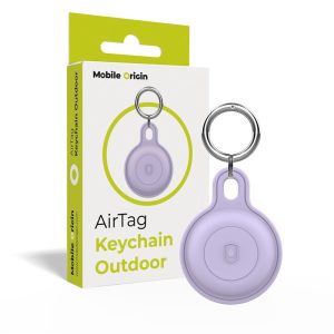 Mobile Origin AirTag Outdoor KeyChain purple